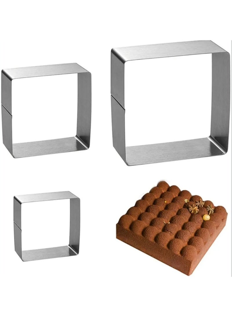 Three-size cake mold made of stainless steel - Image 2